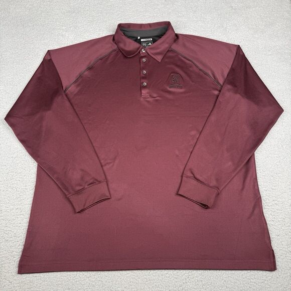 adidas Other - TPC Myrtle Beach Shirt Mens XL Maroon Adidas ClimaWarm Golf Polo Long Sleeve